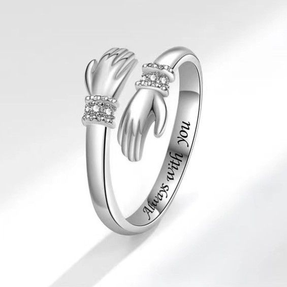 Hug Diamond-studded Ring - Image 1
