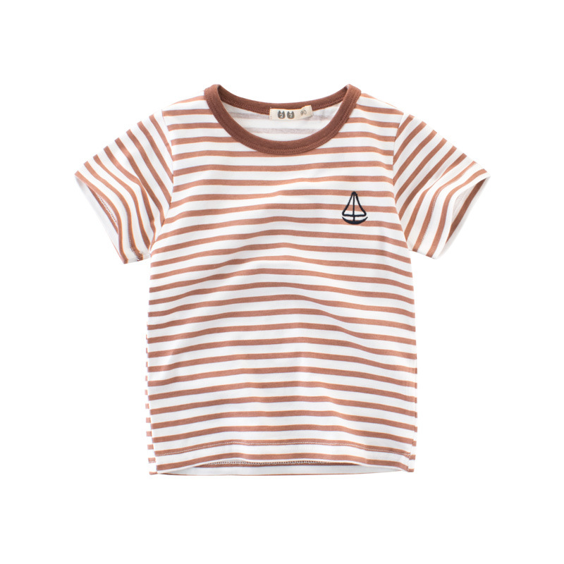 Boys' Cotton Kids Striped T-Shirt Black