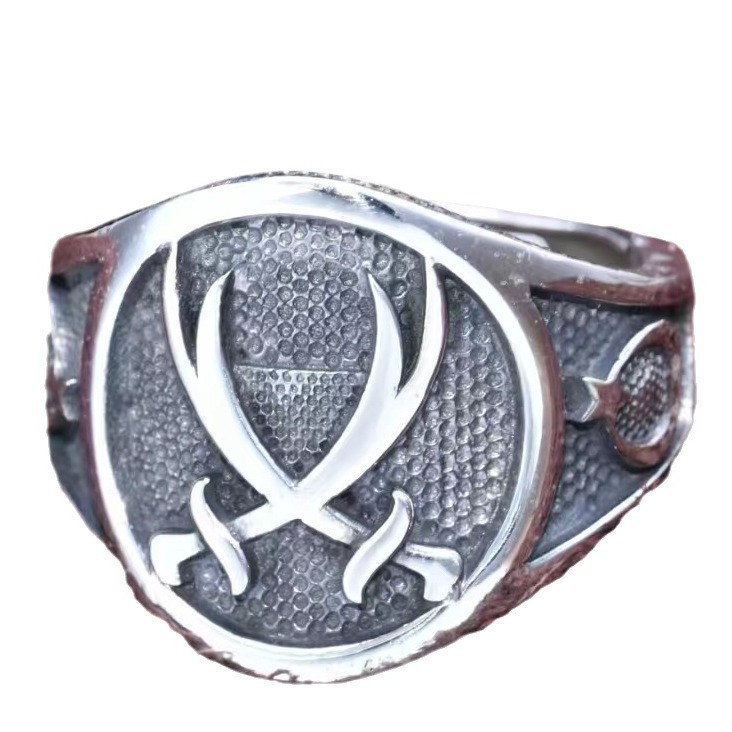 Retro Double Knife Ring 4