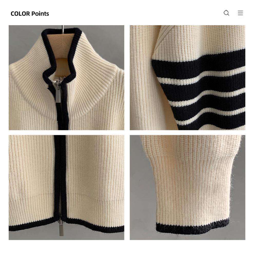 Lightly Mature Turtleneck Cardigan Image 4