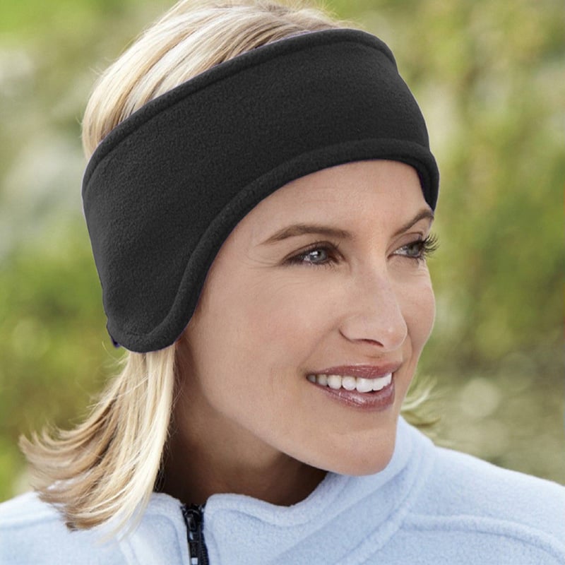 Polar Fleece Hair Band Dark Gray