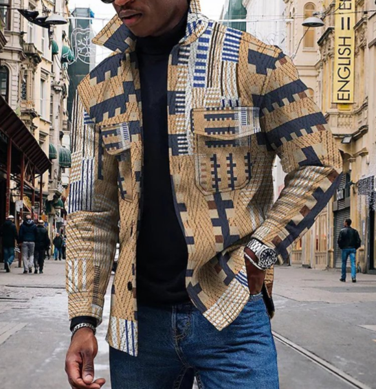 Diamond 3D Digital Printed Loose Jacket Image 2