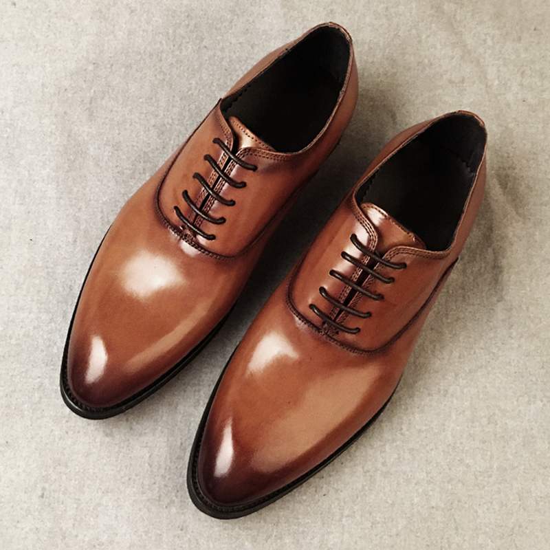 Handmade Oxford Shoes - Wine Red