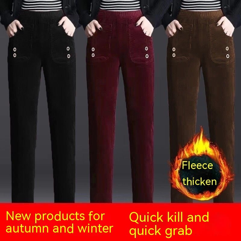 Polyester Straight-leg Pants - Image 1