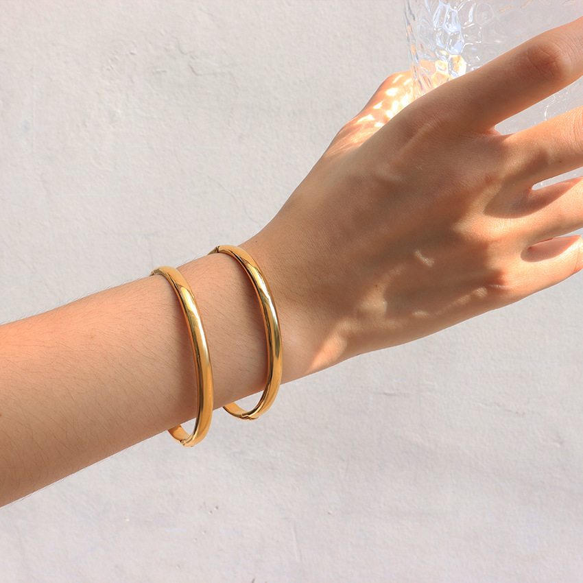 Gold Buckle Stainless Steel Bracelet 2