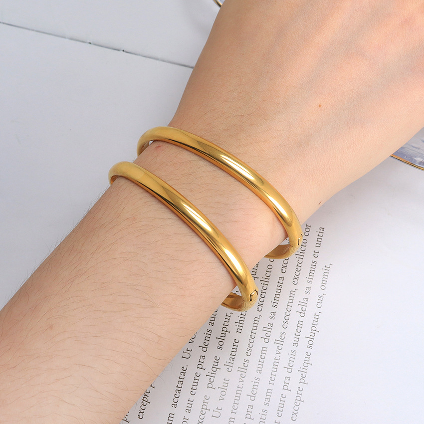 Gold Buckle Stainless Steel Bracelet 4