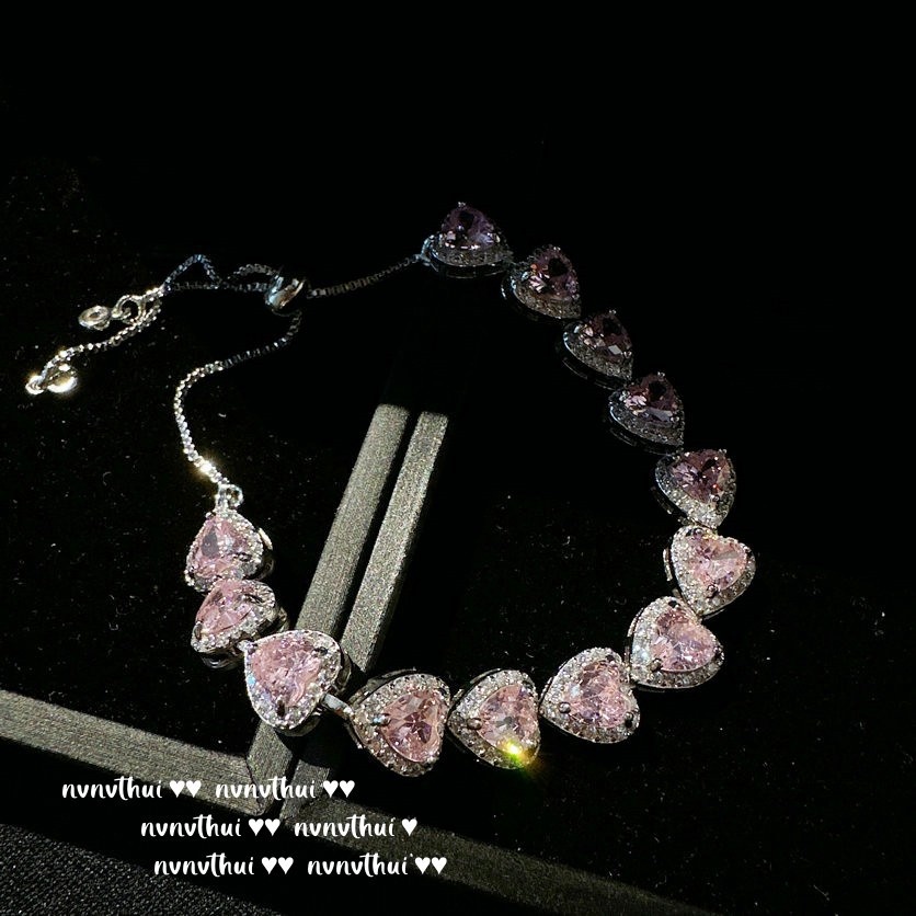 Sweet Peach Love Gem Necklace