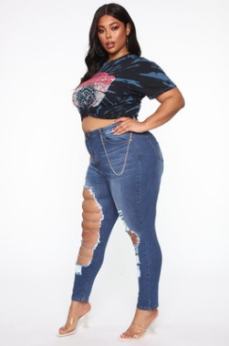 Dark Blue Ripped Jeans