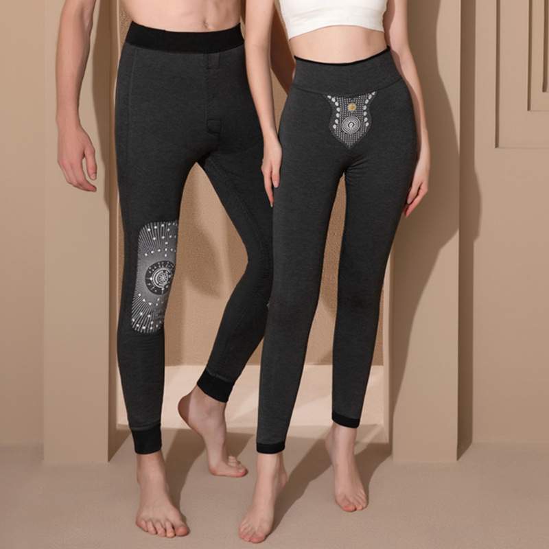 Couple Kneecap Silk Soft Wool Pants Image 4