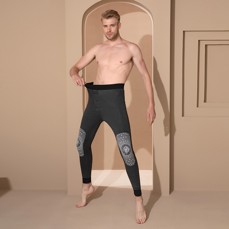Couple Kneecap Silk Soft Wool Pants Image 3