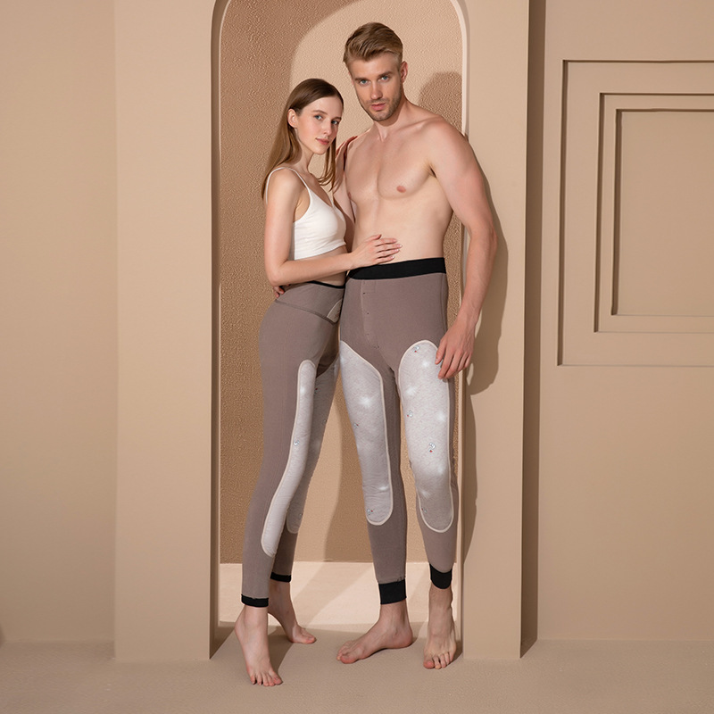 Couple Kneecap Silk Soft Wool Pants Image 1