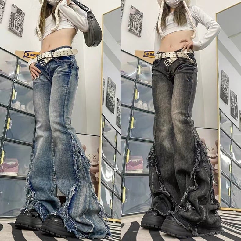 Frayed Jeans Image 2
