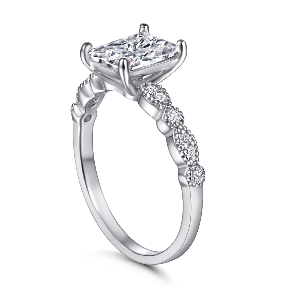 Elegant design of Fashion Silver Women's Wedding Ring