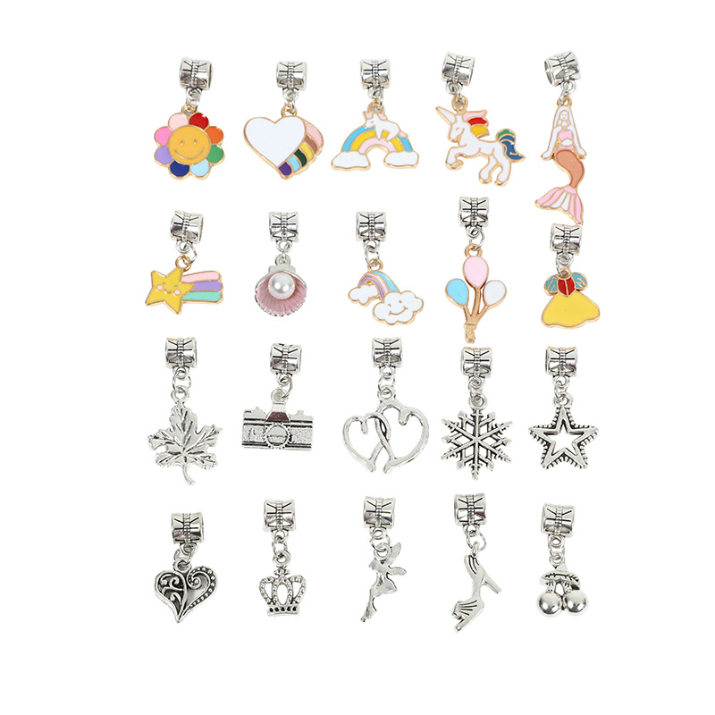 Children's Large Hole Beads Crystal DIY Bracelet Gift Set Image 1