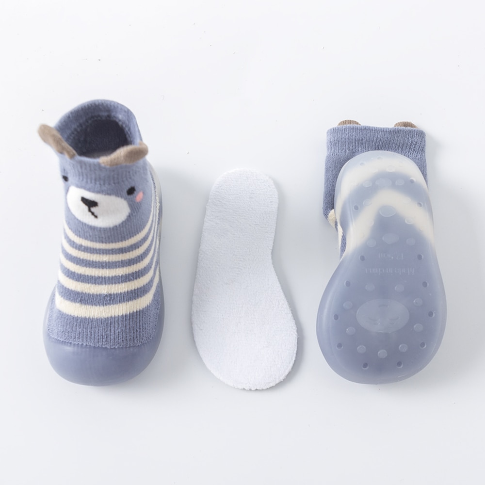 Children's Baby Toddler Mid-tube High-top Socks Floor Shoes