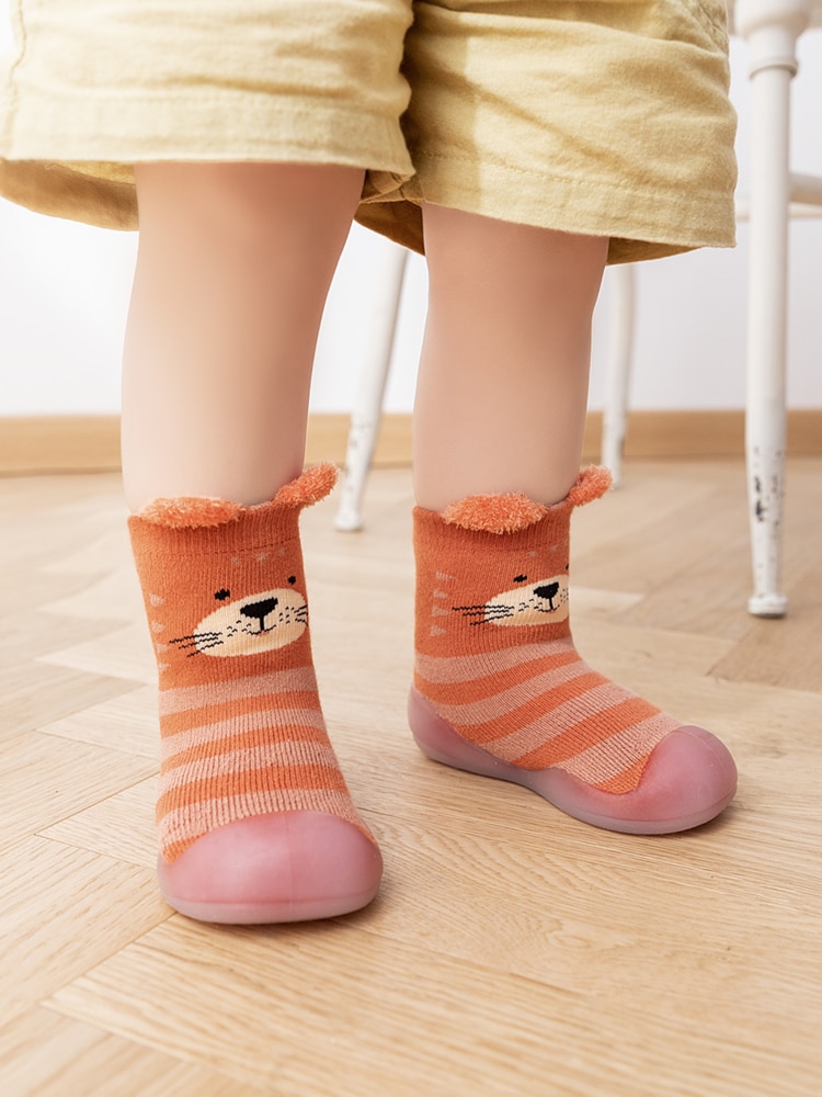 Children's Baby Toddler Mid-tube High-top Socks Floor Shoes