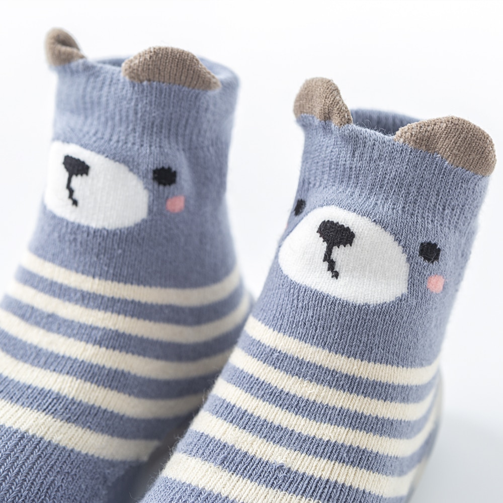 Children's Baby Toddler Mid-tube High-top Socks Floor Shoes