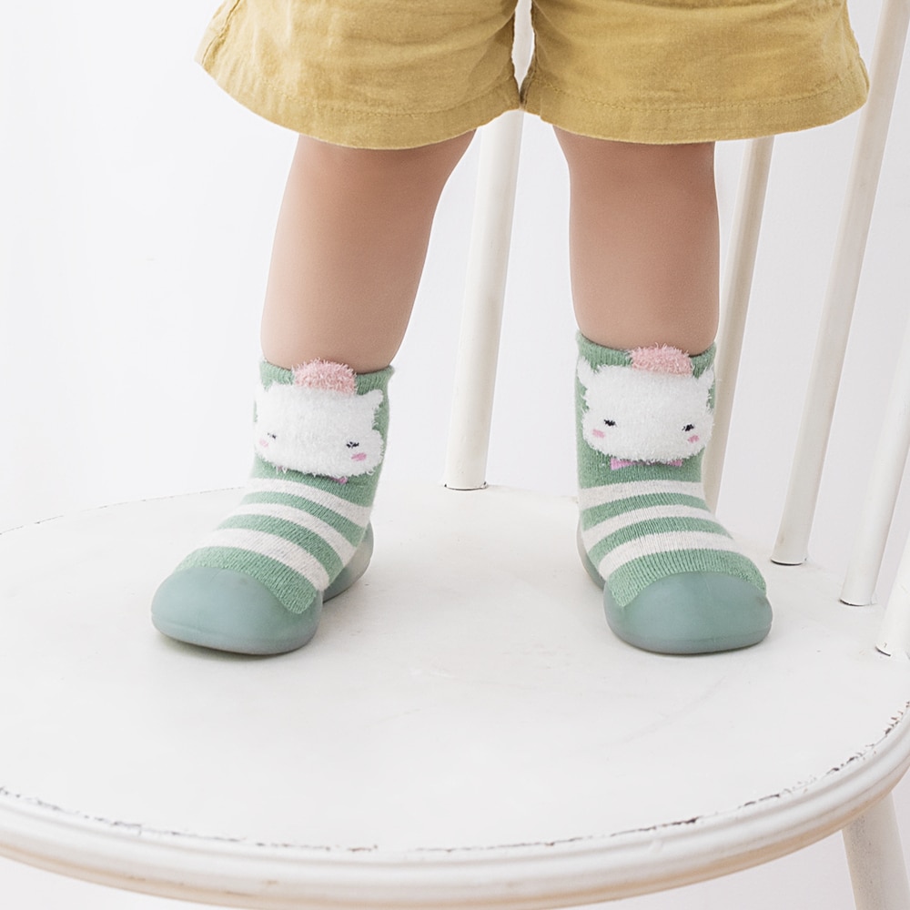 Children's Baby Toddler Mid-tube High-top Socks Floor Shoes