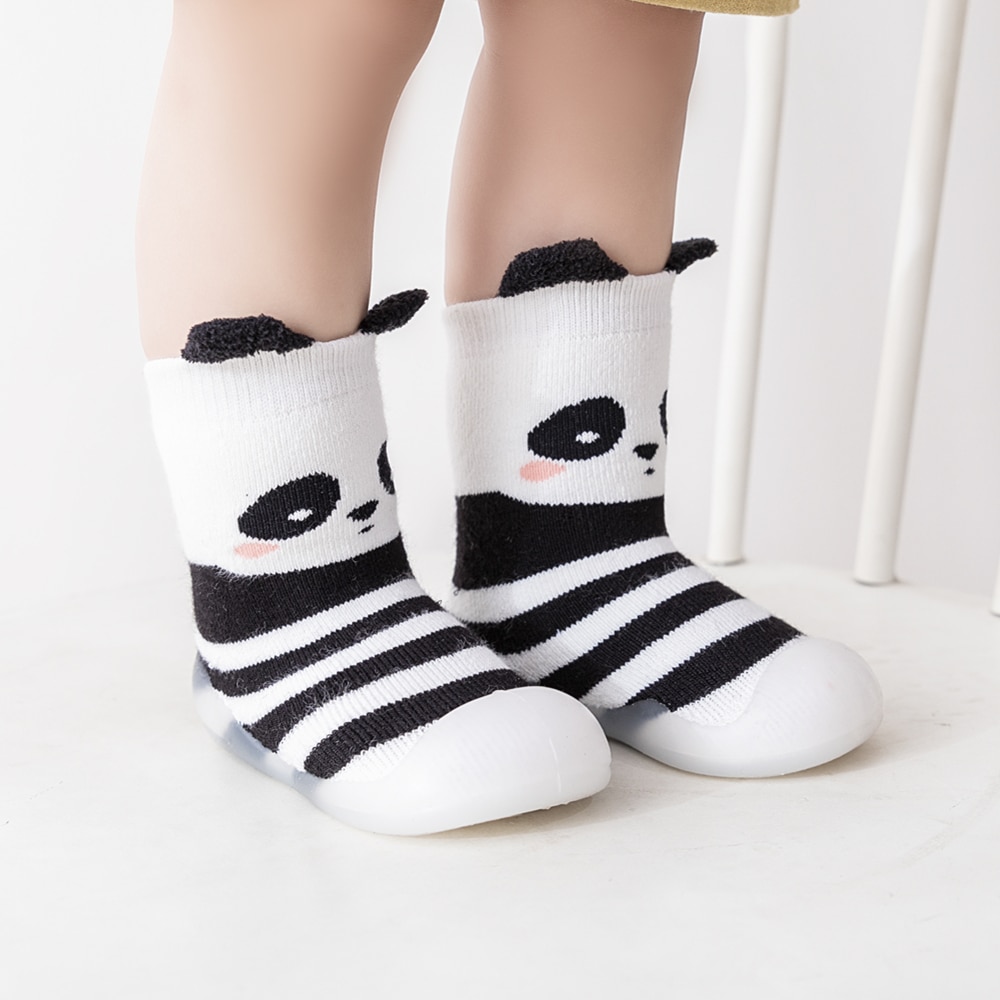Children's Baby Toddler Mid-tube High-top Socks Floor Shoes