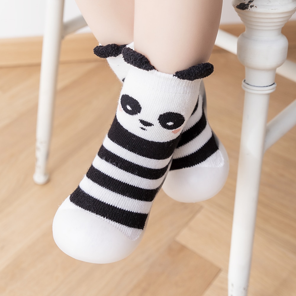 Children's Baby Toddler Mid-tube High-top Socks Floor Shoes