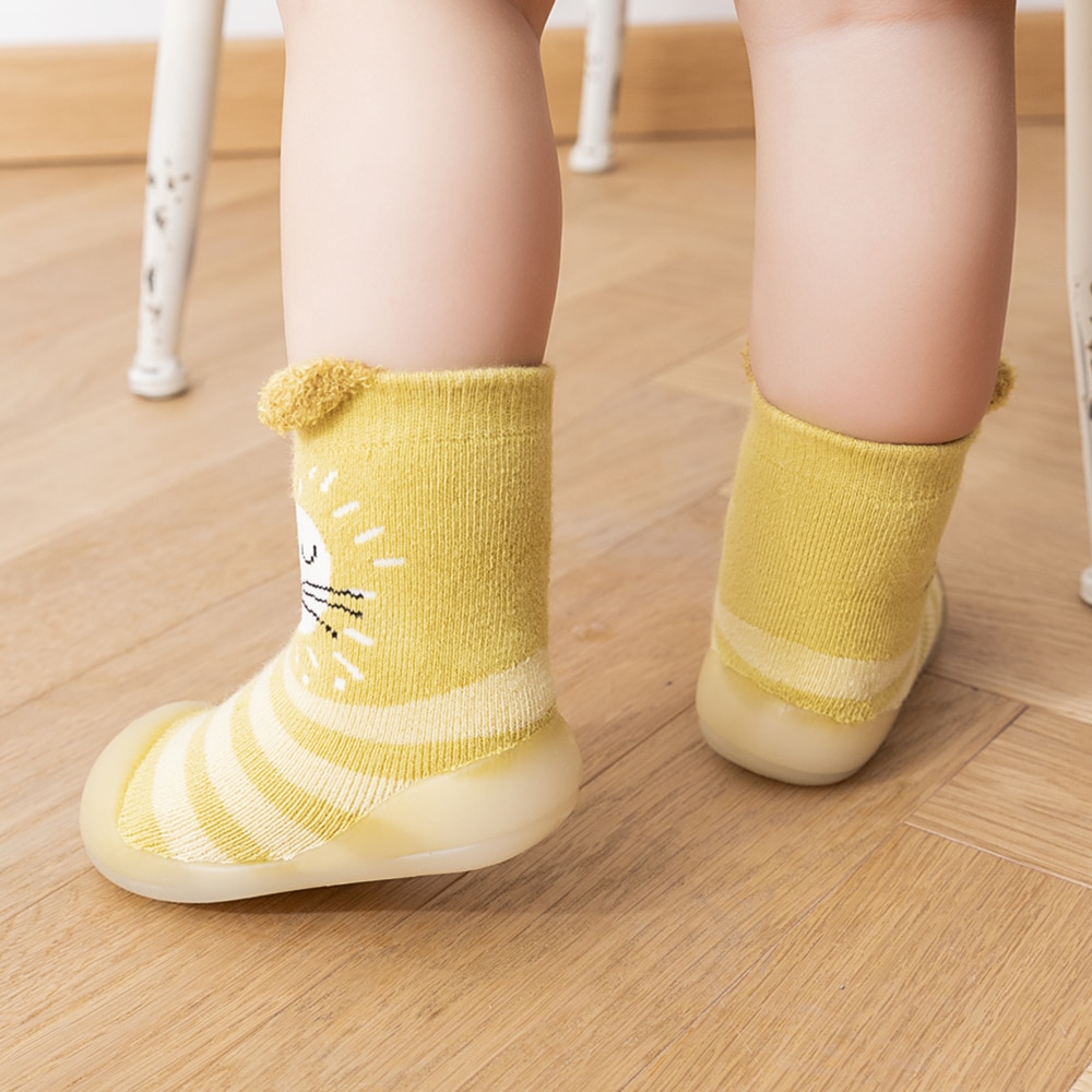 Children's Baby Toddler Mid-tube High-top Socks Floor Shoes