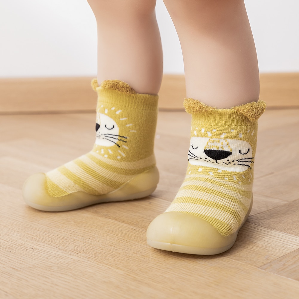 Children's Baby Toddler Mid-tube High-top Socks Floor Shoes