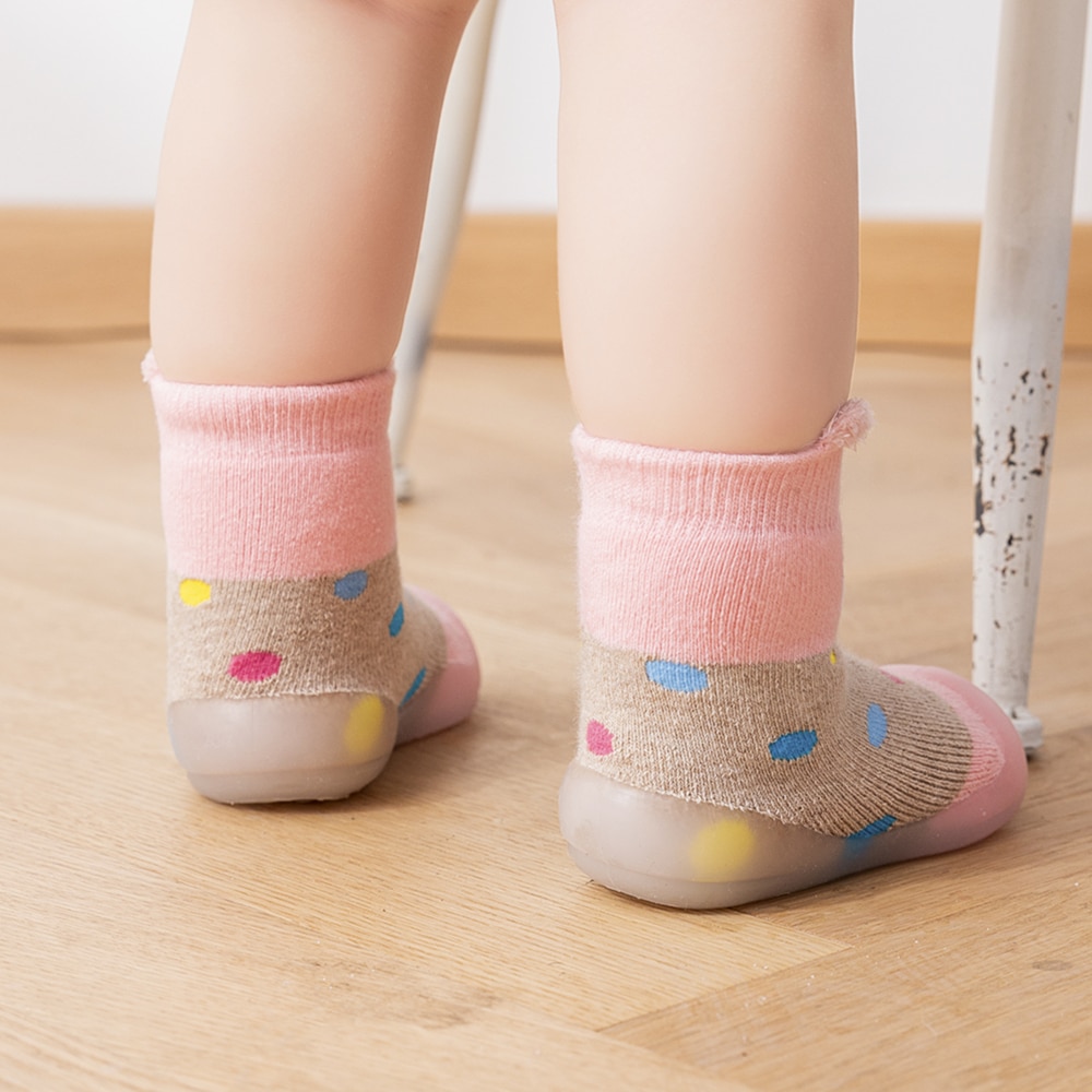 Children's Baby Toddler Mid-tube High-top Socks Floor Shoes