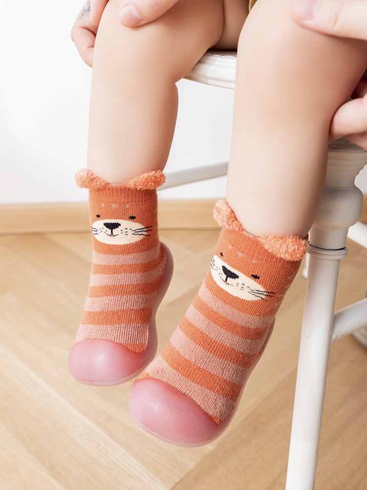 Children's Baby Toddler Mid-tube High-top Socks Floor Shoes