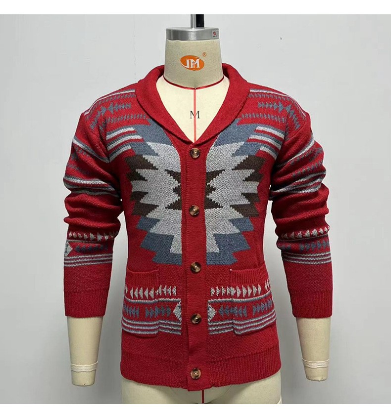 Men's Vintage Jacquard Sweater - Image 4
