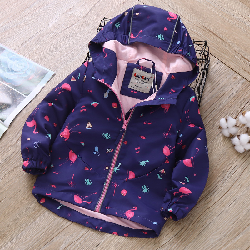 Flamingo Print Jacket Details