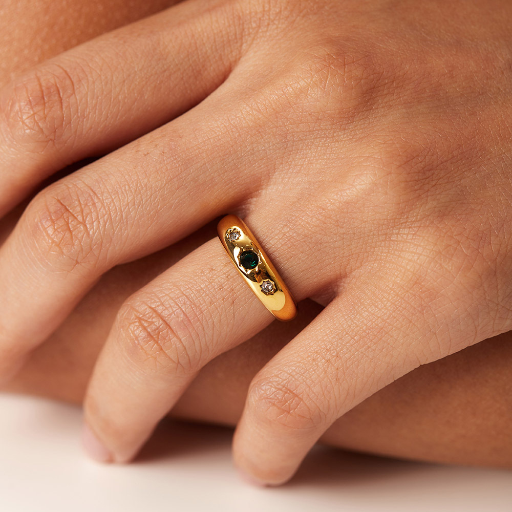 Retro Eight Awn Star Ring 2