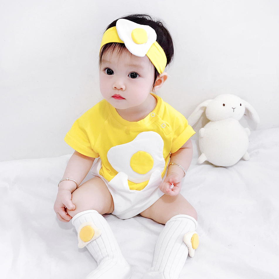 Creative Egg Triangle Romper Image 5