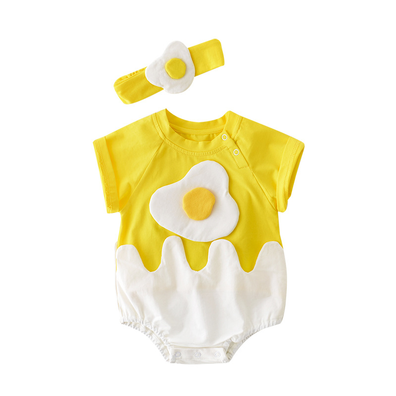 Creative Egg Triangle Romper Image 2