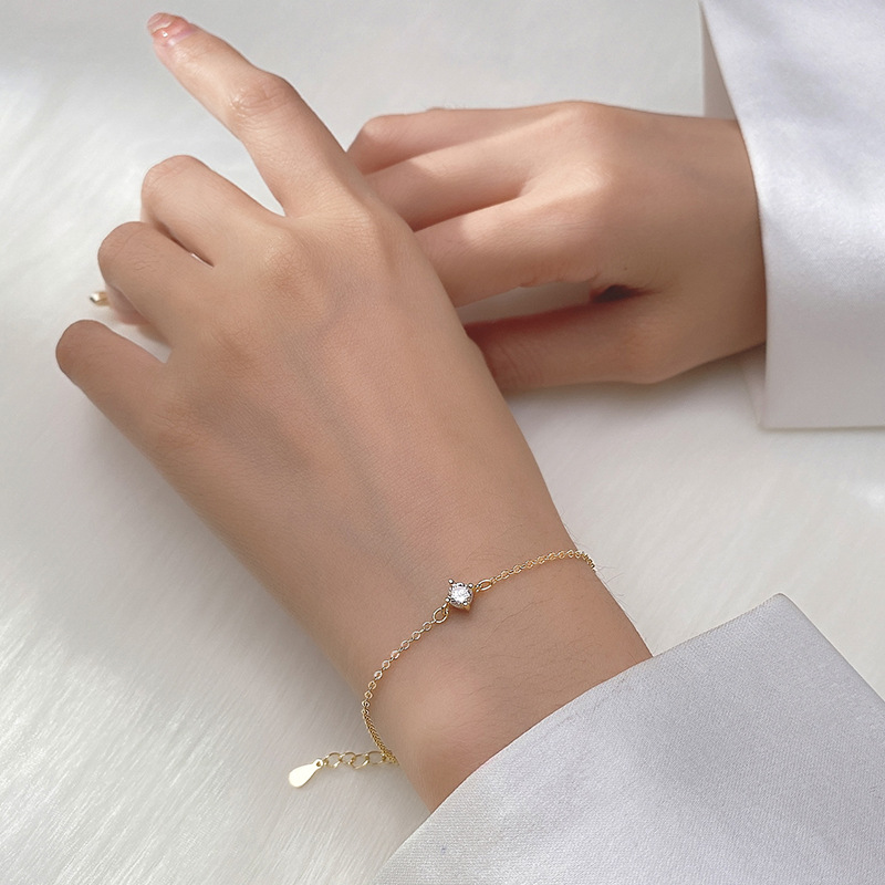 Women's Korean Style Simple S925 Silver Bracelet - Image 1