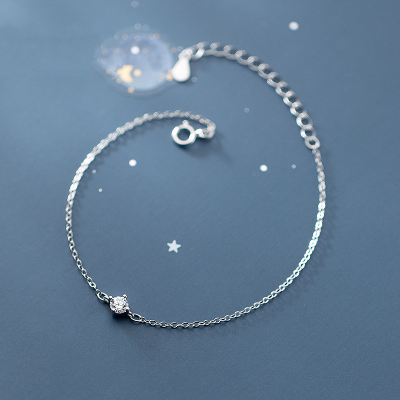 Women's Korean Style Simple S925 Silver Bracelet - Image 2