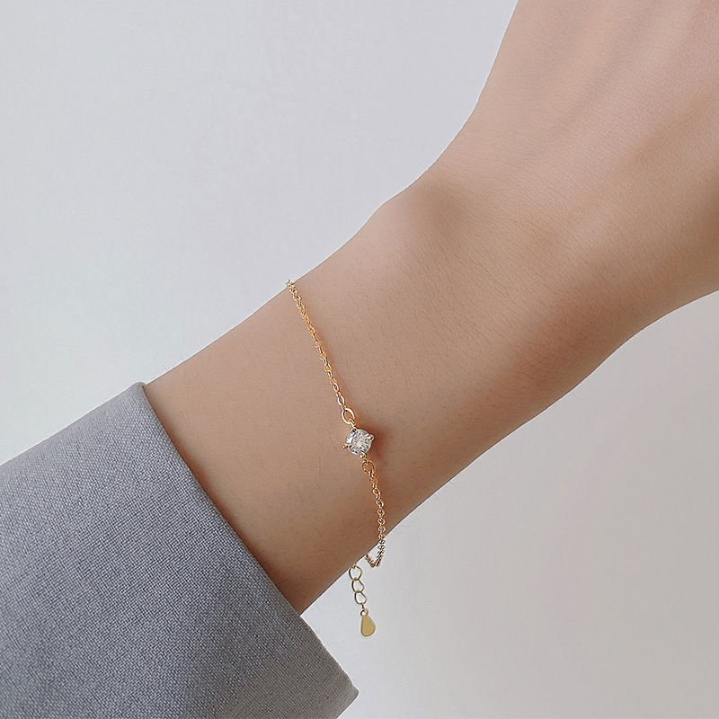 Women's Korean Style Simple S925 Silver Bracelet - Image 3