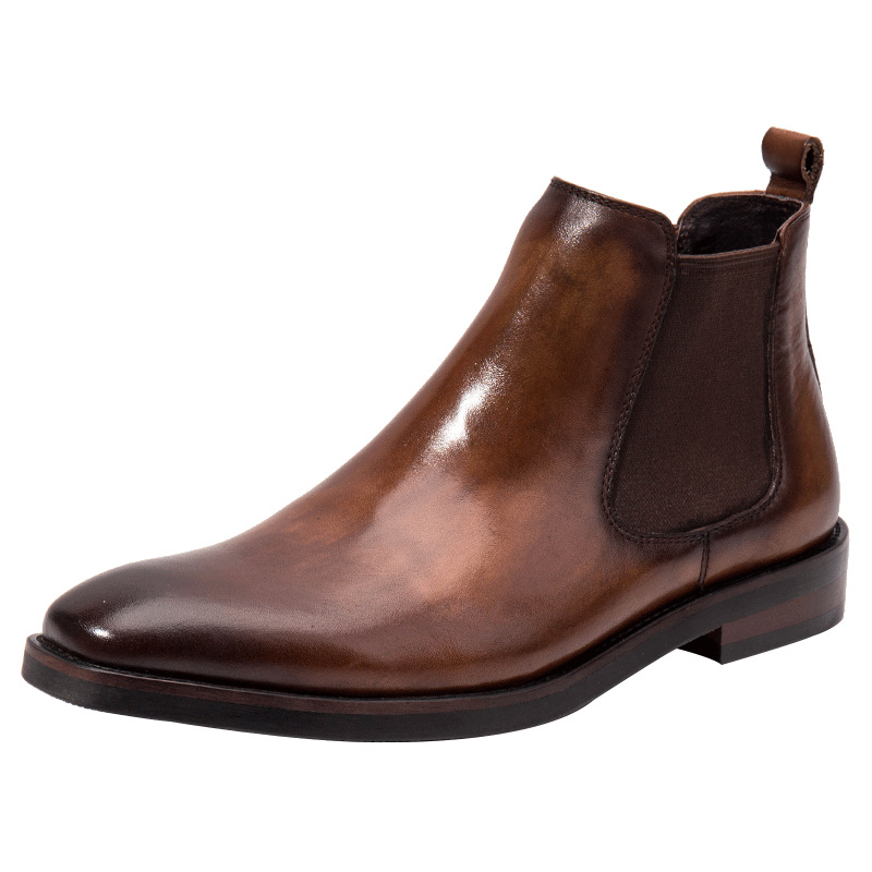 Brown Head Leather Business Shoes 5