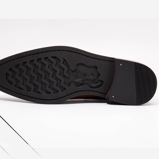 Brown Head Leather Business Shoes 4