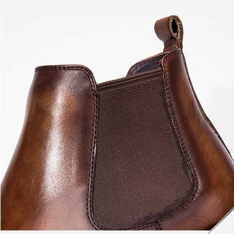 Brown Head Leather Business Shoes 2