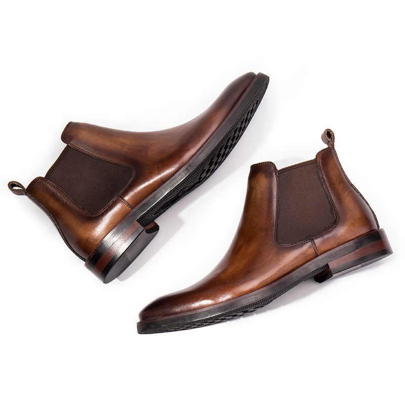 Brown Head Leather Business Shoes 3