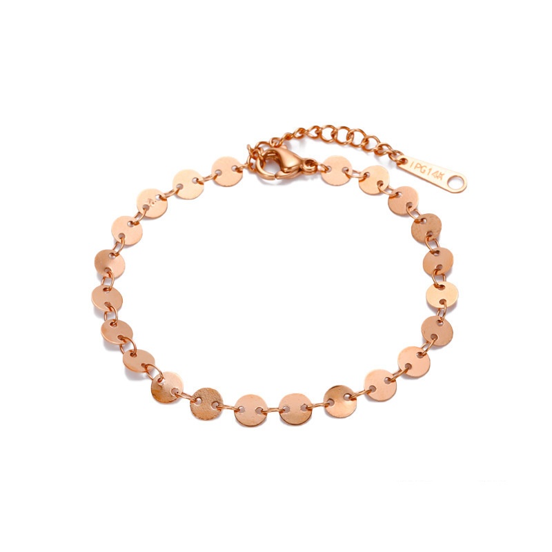 Adjustable Simple Personality Women's Bracelet - Rose Gold