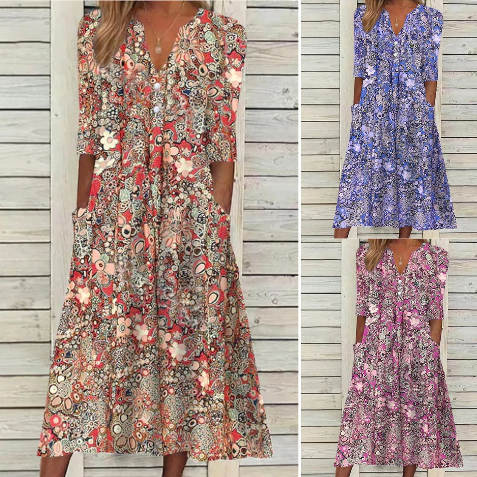 Women's Fashion Casual Holiday Dress - Image 4