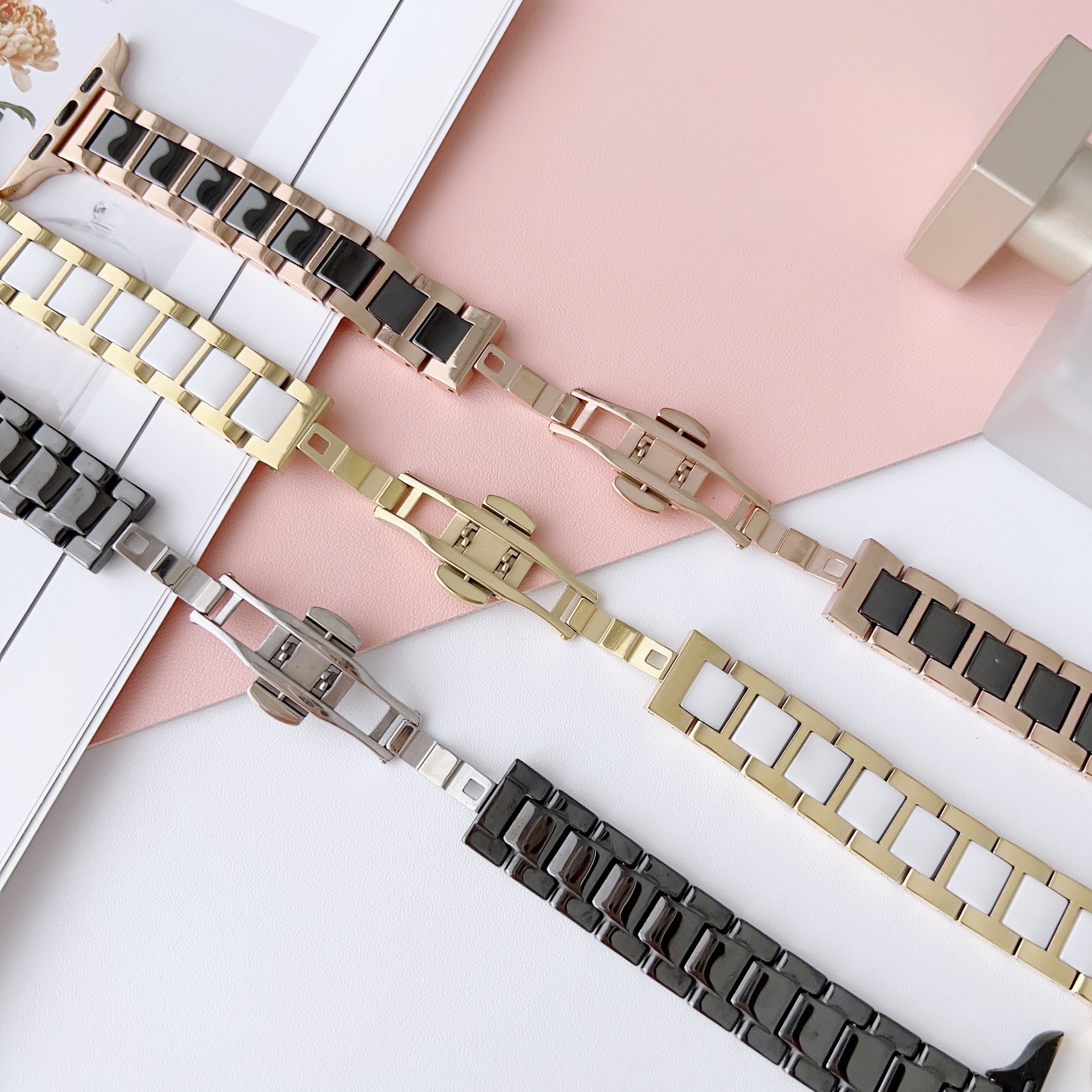 Stainless Steel Ceramic Watch Band 9