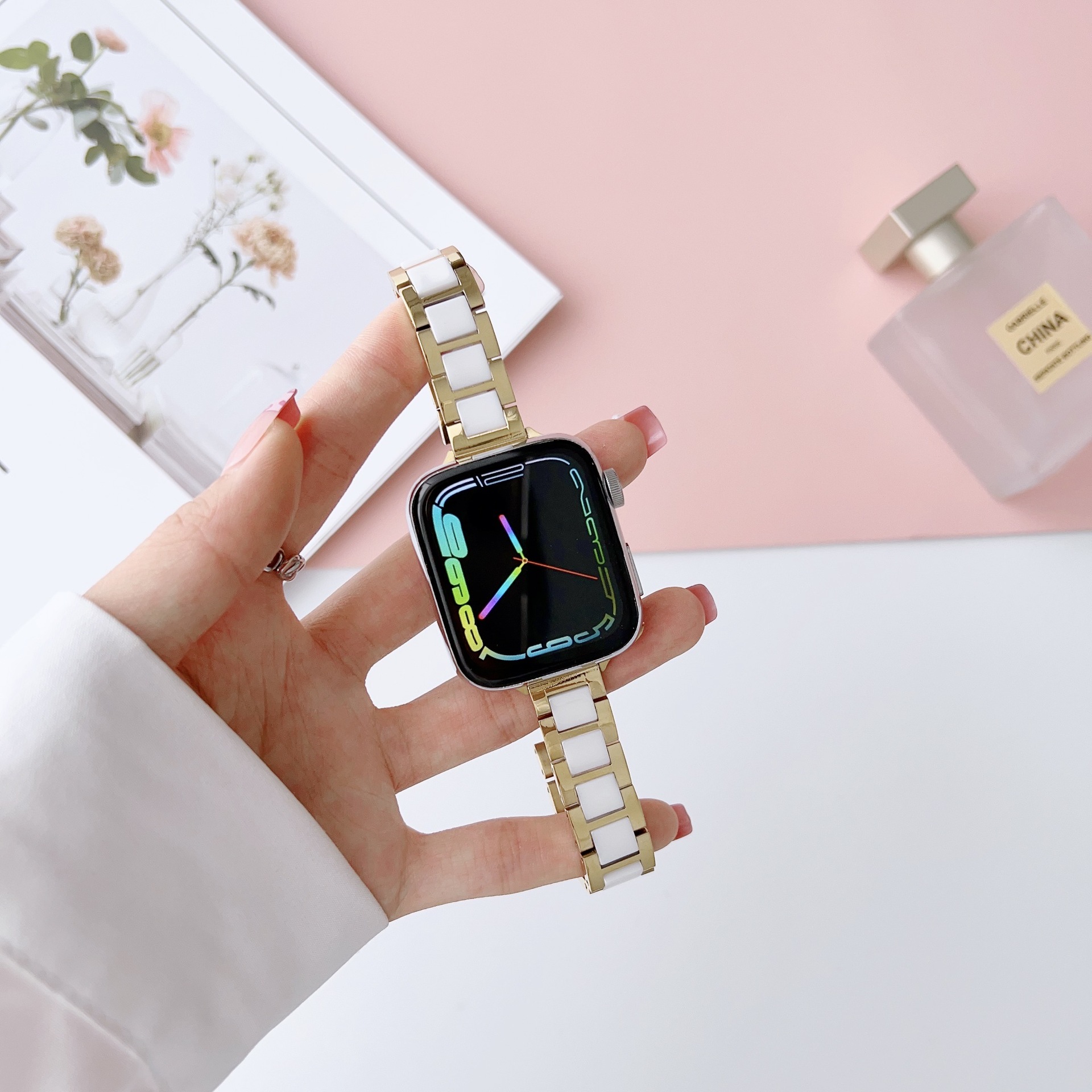 Stainless Steel Ceramic Watch Band 14