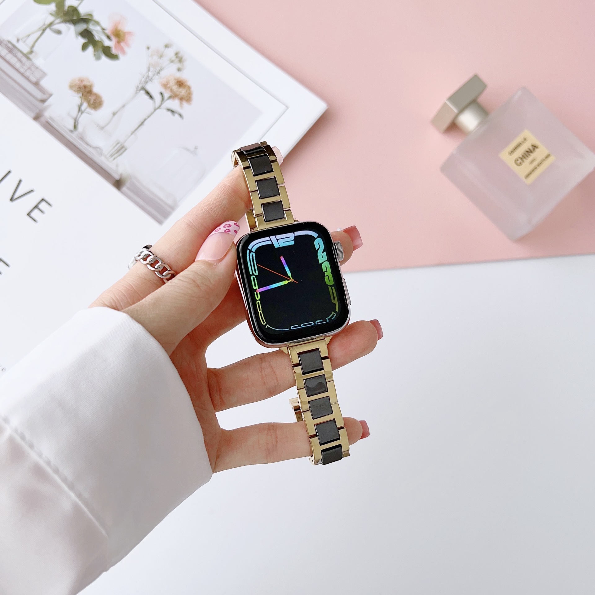 Stainless Steel Ceramic Watch Band 11
