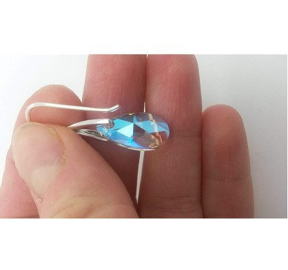 Colorful Crystal Drop Earrings Image 2