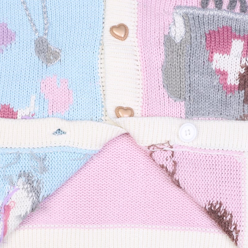 Cartoon Bear Cardigan Image 2