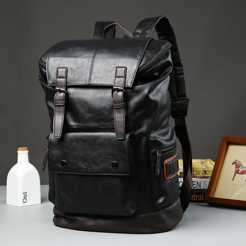 Men's Leather Backpack Image 1