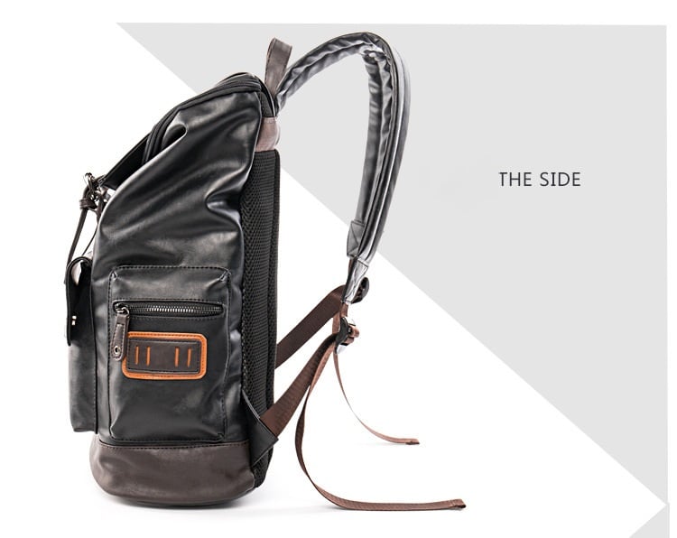 Men's Leather Backpack Image 8
