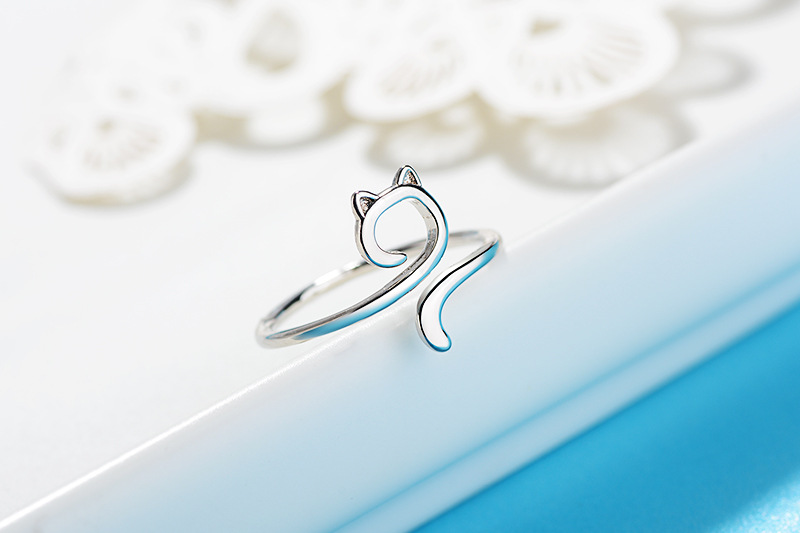 Line Fashion Cat Ring 1
